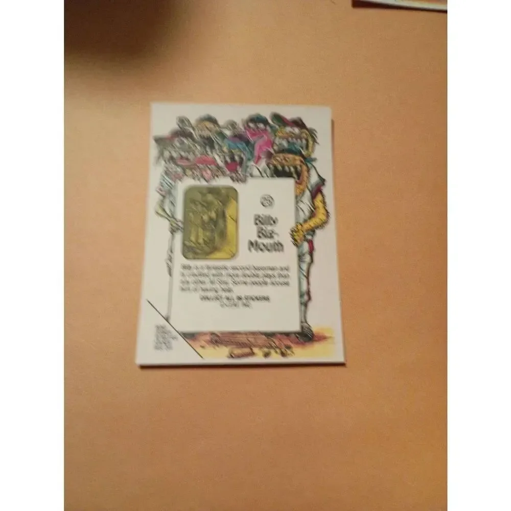 1988 Leaf Awesome All Stars Trading Card 20 Greg the Gluck Baseball Parody